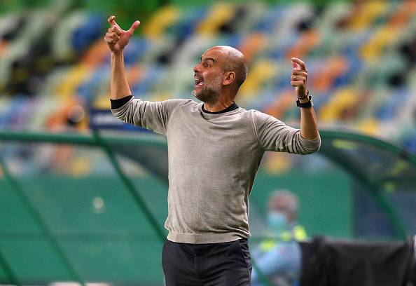 גווארדיולה. פה בשביל הצ'מפיונס (GETTY)