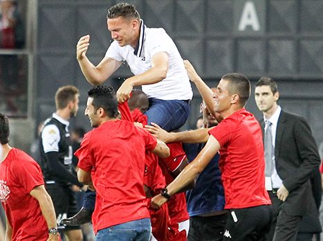 בפעם האחרונה שהיה מהפך, הוא היה על הקווים. בכר ב-2016 (צילום: דני מרון)