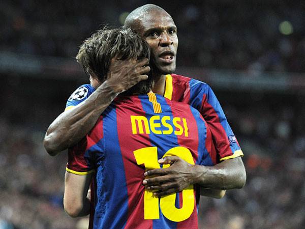 ליאו מסי ואריק אבידל. הסתדרו כחברים לקבוצה, פחות כמנהל מקצועי ושחקן (Getty)