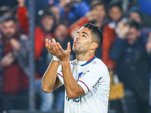 "שמח לחגוג שוב באיצטדיון הזה". סוארס (GETTY)