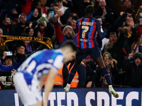 שלח את ברצלונה לחצי הגמר. דמבלה (Getty)