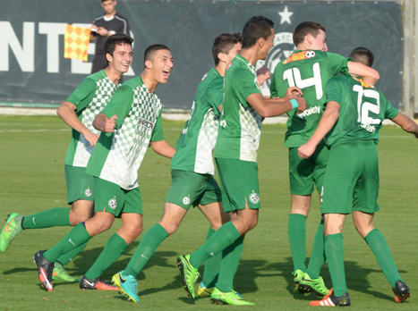 מכבי חיפה חוגגת. בדרך לאליפות נוספת (דף הפייסבוק של מכבי חיפה)