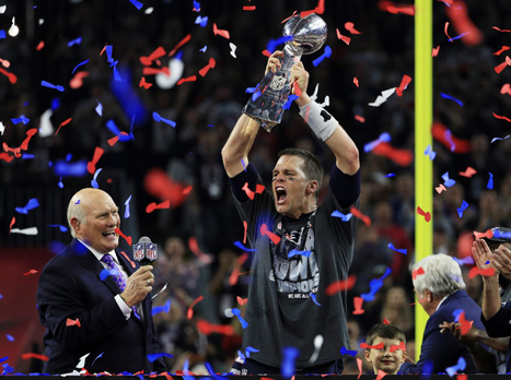 בריידי חוגג בסיום. וואו (getty)