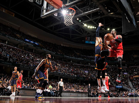 צפו בתקציר הניצחון של שיקגו בקליבלנד (getty)