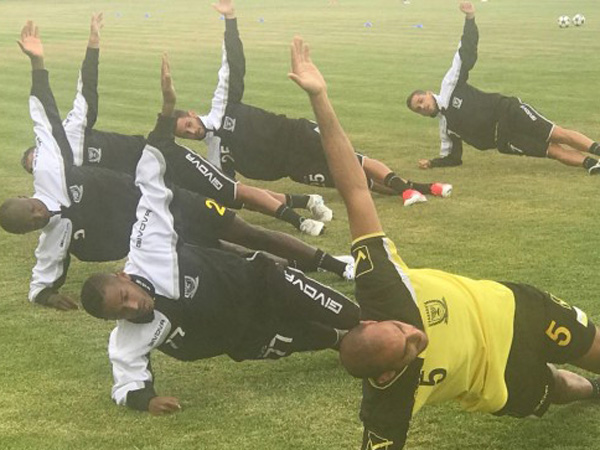 ולאחר מנוחה קלה ערכו את האימון הראשון (צילום: האתר הרשמי של בית"ר ירושלים)