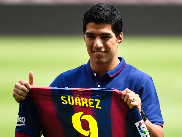 סוארס נועל את העשירייה. בחמש מההעברות היקרות מעורבת ברצלונה (getty)