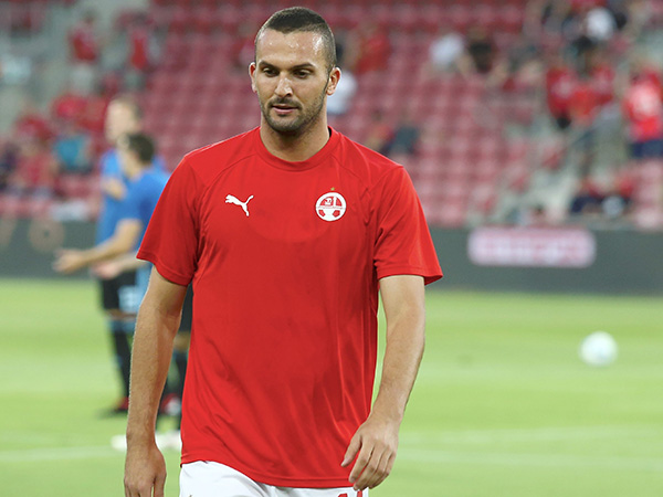 בן שהר. נראה נחוש יותר באימונים האחרונים (צילום: אלן שיבר)