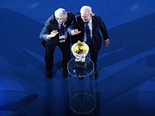 נותרו היחידים שזכו לפחות פעמיים בכל גראנד סלאם. אמרסון ולייבר עם הגביע (getty)