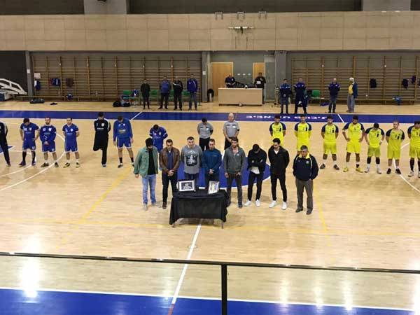 הטקס לזכרו של בוסקוביץ' באולם תיכונט (באדיבות מכבי ת"א)