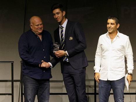 סומן כפוטנציאל מגיל צעיר. אוחיון בערב הגאלה של מכבי ת"א (צילום: לירון מולדובן)