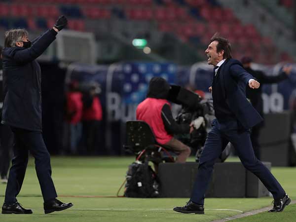 אנטוניו קונטה. לא חוגג סקודטו עדין, אבל בהחלט מתקרב לכך (Getty)