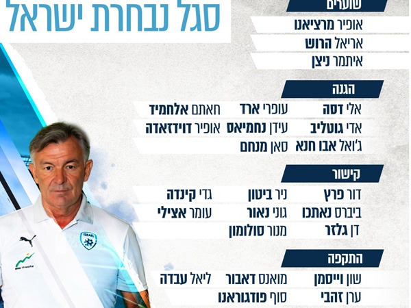סגל הנבחרת המלא