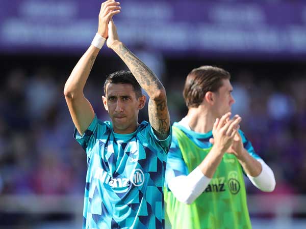 אנחל די מריה ודושאן ולאחוביץ'. בקרוב יפגשו את מכבי חיפה (Gabriele Maltinti, GETTY)