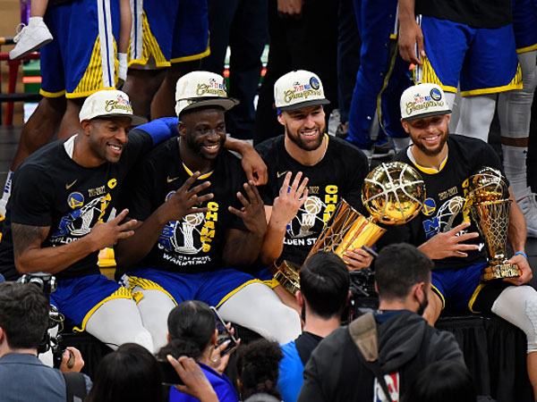 איגודלה, קרי, תומפסון וגרין (Brian Babineau/NBAE via Getty Images)