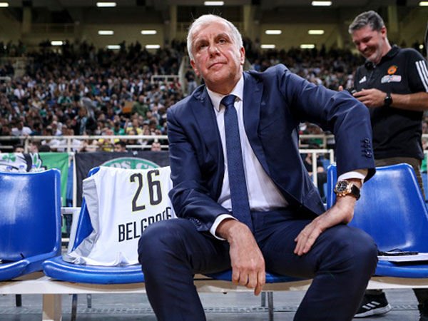 יריב וותיק של מכבי ת"א. אוברדוביץ' ( Panagiotis Moschandreou/Euroleague Basketball via Getty
