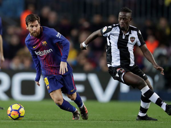 שני שחקנים שכבשו שלושער במשחקים בין ברצלונה ללבאנטה (Laurens Lindhout/Soccrates/Getty Images)