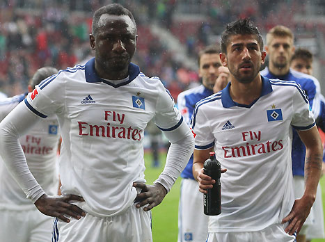 הפנים של שחקני המבורג אומרות הכל (gettyimages)