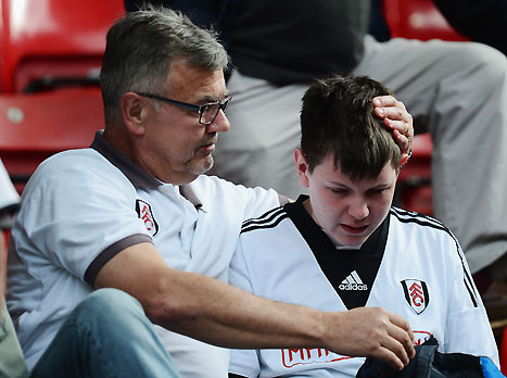 גם האוהדים נותרו מדוכאים (GETTYIMAGES)