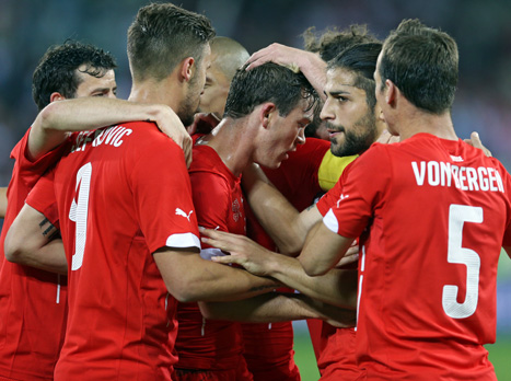 יגיעו רחוק בברזיל? שחקני שווייץ (gettyimages)