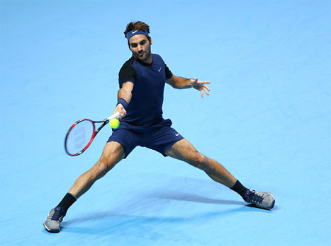 נשבר במשחקון השלישי במערכה הראשונה. פדרר (Getty)