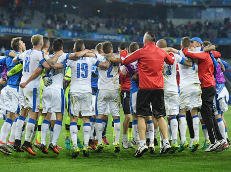 הסלובקים חוגגים (Getty)