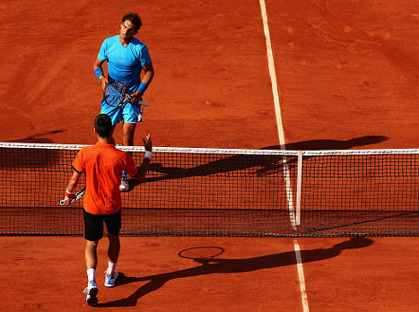 דיוקוביץ' ונדאל. יוכלו להיפגש רק בחצי הגמר (Getty)