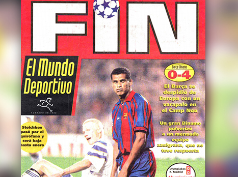 שער ה"מונדו דפורטיבו" אחרי התבוסה לקייב (צילום מסך)