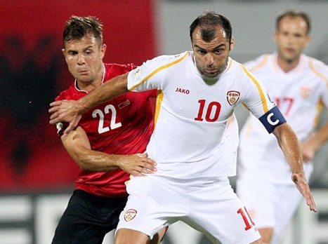 מקדוניה הקשתה על אלבניה. פאנדב (gettyimages)