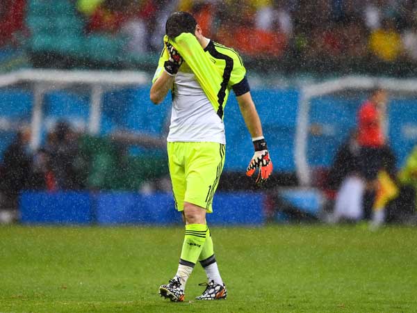 אלופת העולם הקודמת שפתחה עם הפסד הייתה ספרד (Getty)