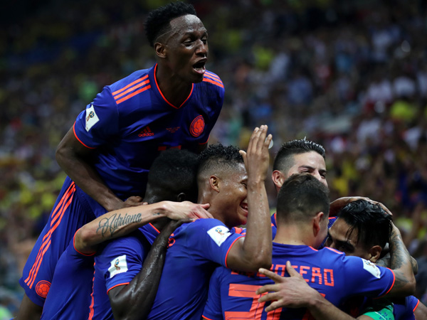 90 דקות משמינית הגמר. קולומביה בעננים (getty)