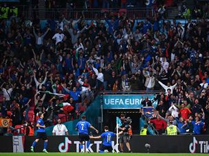 האיטלקים צבעו את וומבלי (GETTY)