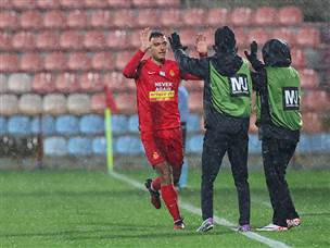 חכמון כבש את שער הניצחון כבר בדקה ה-15 (לירון מולדובן)