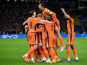 ובסוף הולנד חגגה בדרך לחצי גמר ראשון אחרי 20 שנה (Getty)