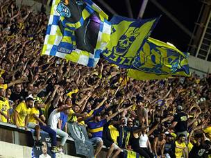 אוהדי מכבי תל אביב נהנו מכל רגע (אלן שיבר)