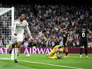 בלינגהאם חוגג שער ראשון העונה (Getty)