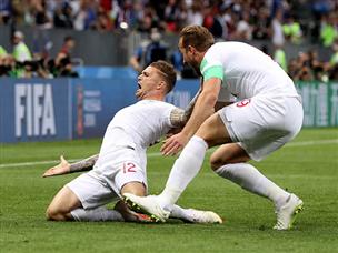 טריפייר העניק יתרון לאנגליה כבר אחרי חמש דקות (GETTY)