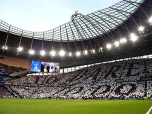 האוהדים דחפו את טוטנהאם מהיציע (Getty)