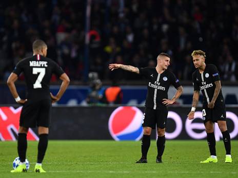 אמבפה, וראטי וניימאר. פ.ס.ז' שולטת (Getty)