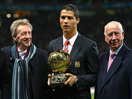 איפה שהכל החל. רונאלדו וכדור הזהב כשחקן יונייטד (GETTYIMAGES)
