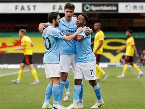 גווארדיולה חגג על ווטפורד (getty)