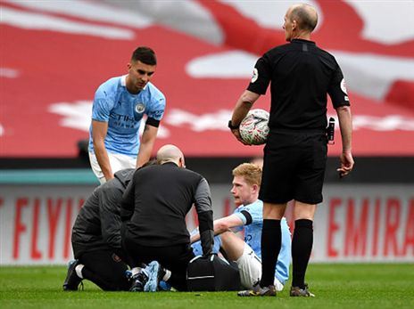 התפנית במשחק - פציעתו של דה בריינה (getty)