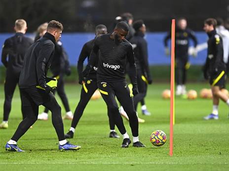 שחקני צ'לסי באימון (Getty)