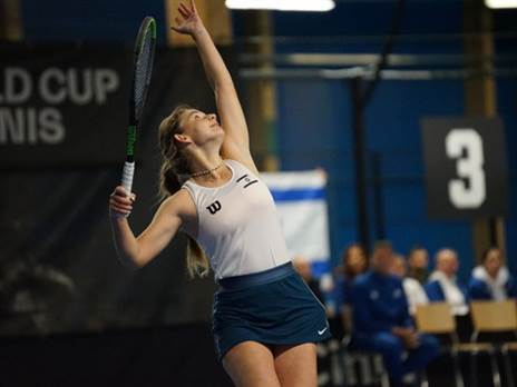 ניקול חירין. אכזבה לישראל (צילום: עפרה פרידמן, איגוד הטניס)