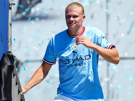 ארלינג הולאנד. מחכים לראות אותו בפרמיירליג? חכו ל-5.8 (Tom Flathers, GETTY)