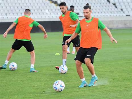 שון גולדברג. הירוקים מתאמנים בקפריסין (האתר הרשמי של מכבי חיפה)