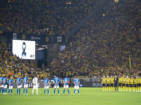 רגע מרגש באיצטדיון של דורטמונד (Bernd Thissen/picture alliance via Getty)