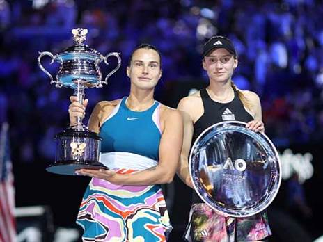 שחזור הגמר מאוסטרליה. ריבאקינה וסבאלנקה (GETTY)