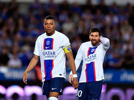 מסי ואמבפה. יסיימו במקומות גבוהים (Aurelien Meunier - PSG/PSG via Getty Images)
