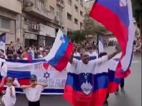 "אדמת ישראל שייכת ליהודים". טבארס במצעד בסלובניה