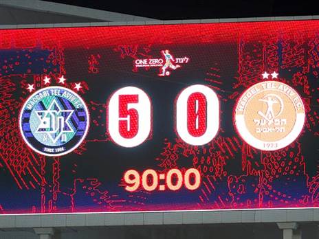 לוח התוצאות אחרי הדרבי. "חשבתי שיהיה נכון להסתכל להם בעיניים" (אלן שיבר)